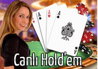 t�rk krupiyelerin e�li�inde canl� hold'em oynay�n!